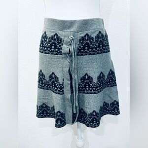 Candie's Gray and Black A-Line Skirt
